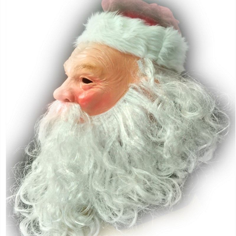Acquista Realistiche Maschere Santa Claus Allaperto Piena Faccia Piombo Testa Ornamento Chrismas Maschera Costume Di Babbo Natale Adulti A 14 72 Dal Yhxw57 Dhgate Com