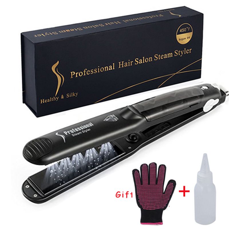 Compra Plancha De Pelo De Vapor Profesional Vapor De Cerámica Flat Iron  Plance 450F Vapor De Cerámica Plancha Para El Cabello Herramienta De  Peinado Barato | Entrega Rápida Y Calidad | Es.Dhgate