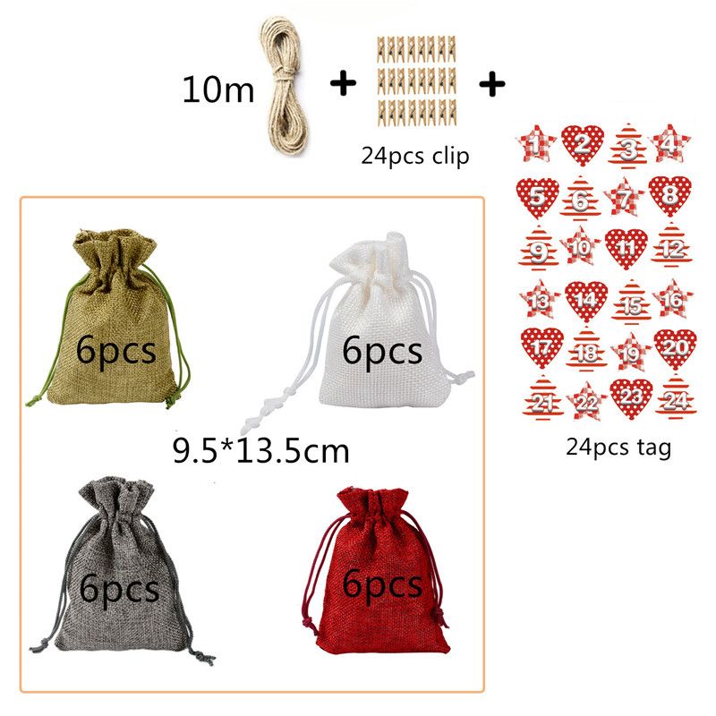 advent calendar bolsas fabric