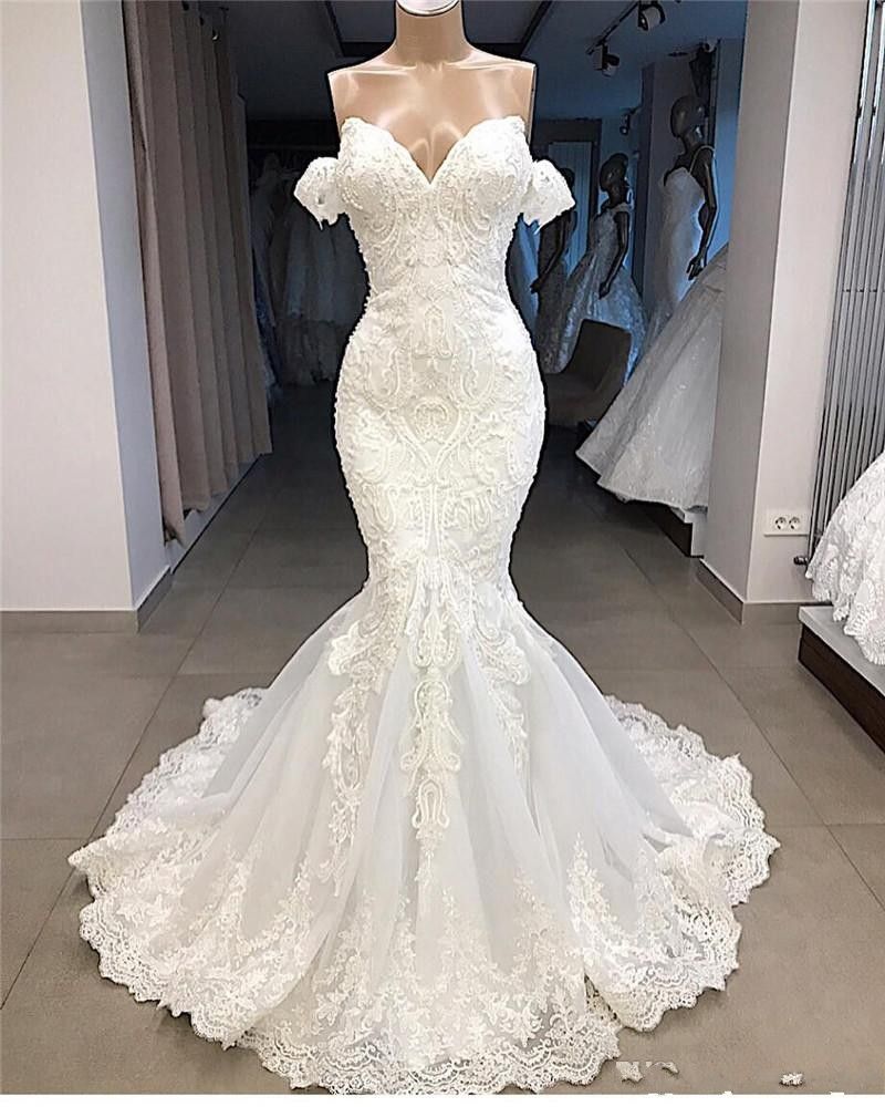 cute mermaid wedding dresses