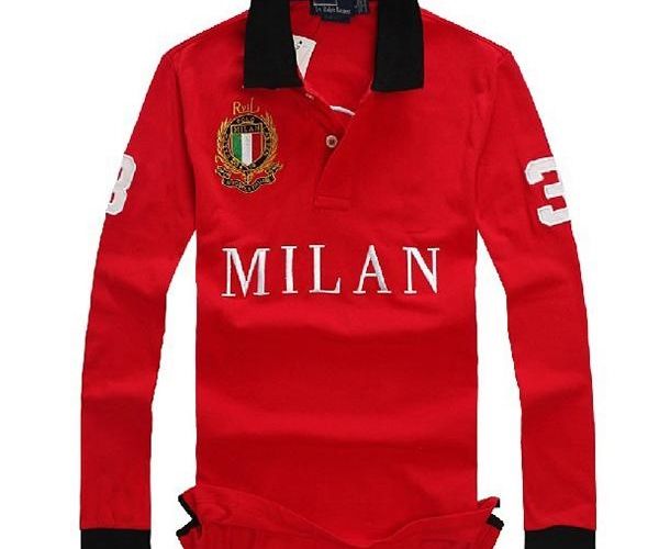 mens designer long sleeve polo