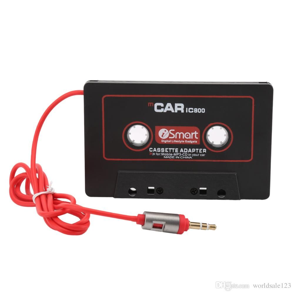 ADAPTADOR CASSETTE PARA RADIO SALIDA JACK 3,5MM IPOD MP3 CINTA DE CASSETE CASETE