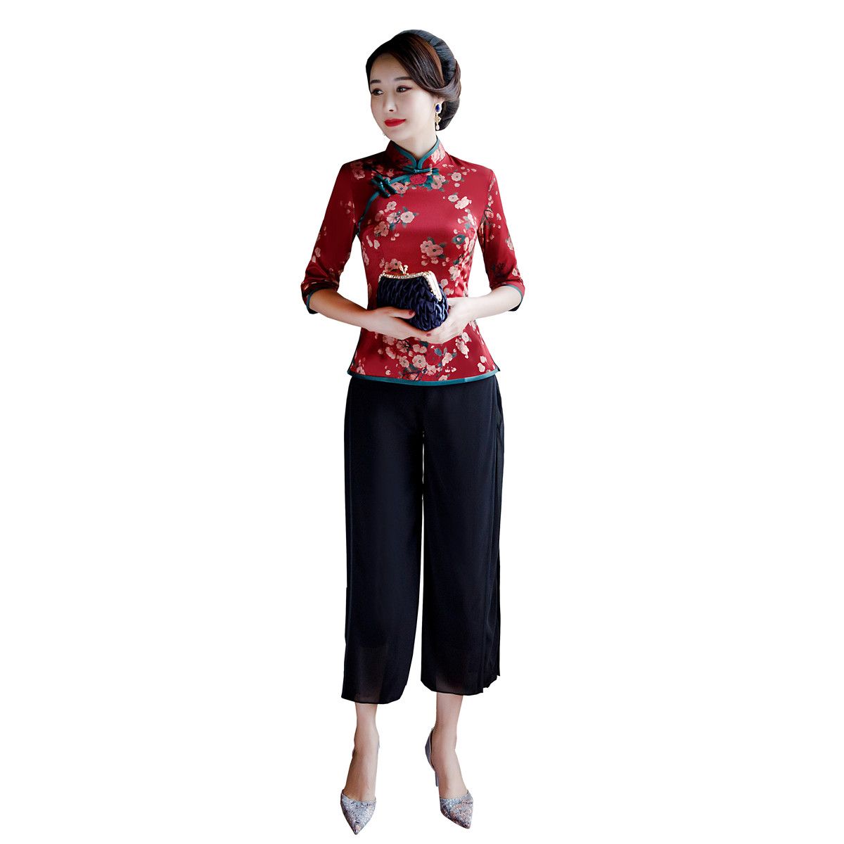 Cheongsam With Pants Discount, 52% OFF 