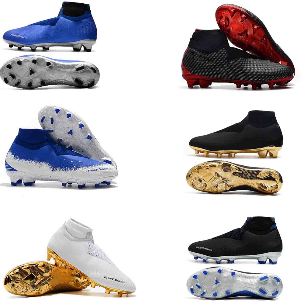 Compre 2019 Game Over Chuteiras De Futebol De Alta Qualidade Fantasma VSN Elite DF SG Preto Azul Sapatos De Futebol Ao Ar Livre Desconto Prata Cinza Vermelho Botas De Futebol De Shoes_kits,