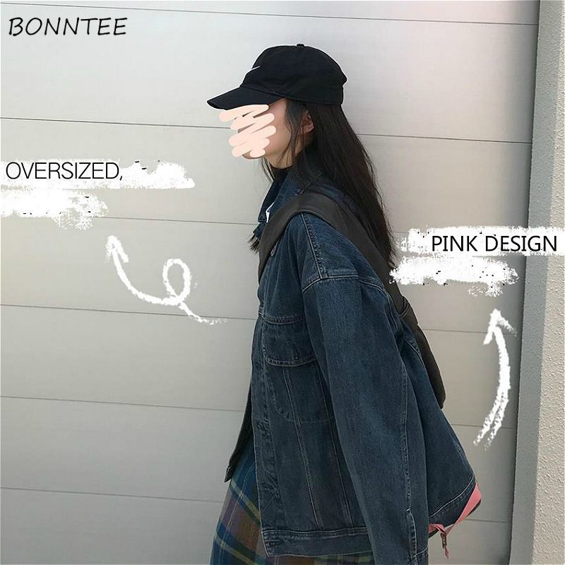 korean oversized denim jacket