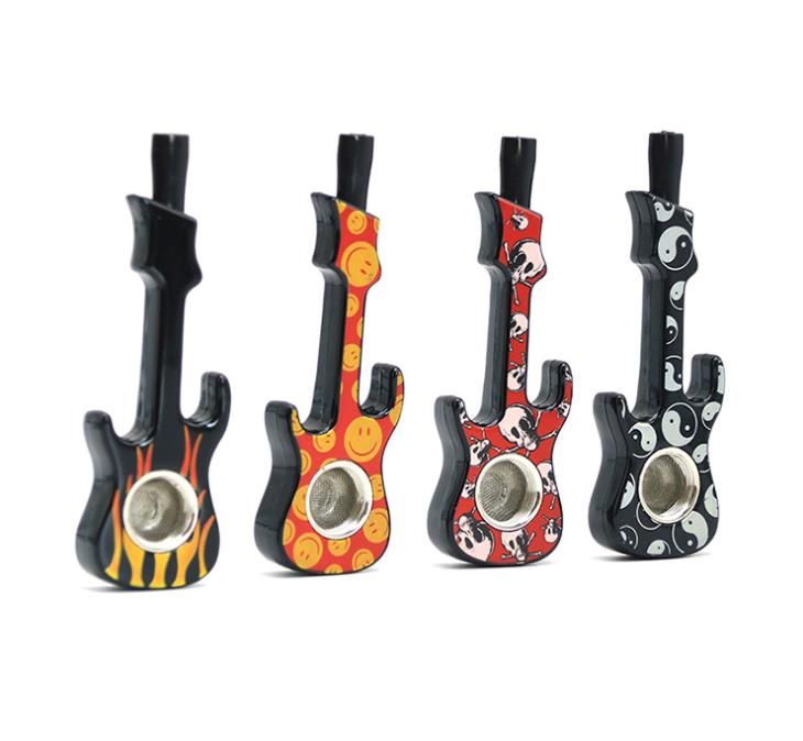 Tubo de guitarra de metal violín moderno tubo guitarra con cubierta de fumar tarjeta