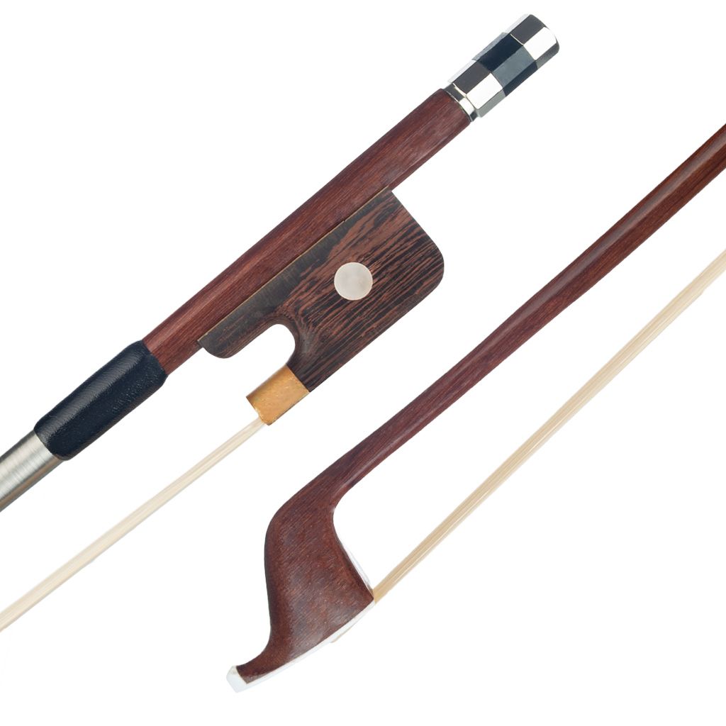 2021 Double Bass Bow 1/2 French Style Brazilwood Parisian Eyes Round