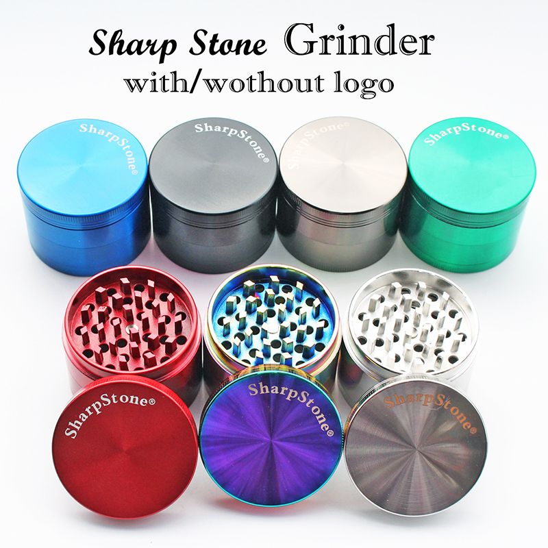2021 Sharpstone 4 Part Zinc Alloy Herb Grinder 40mm/50mm/55mm/63mm CNC Spice Cracker Tobacco