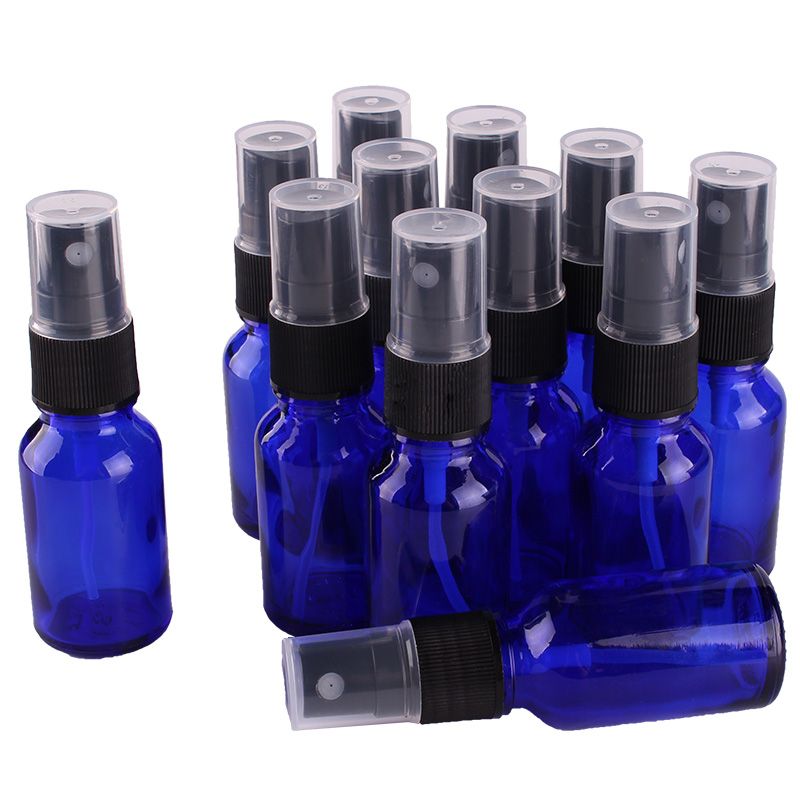 blue glass spray bottles wholesale