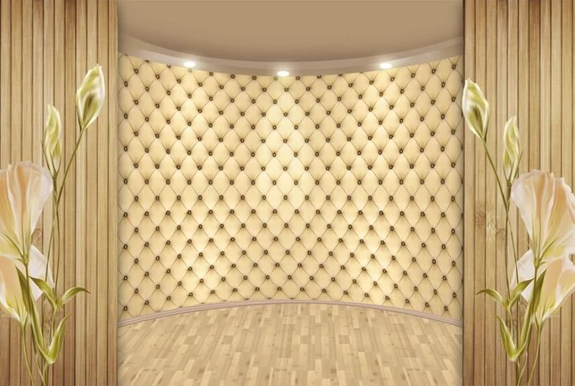Custom Photo Wallpaper Mural 3d Soft Bag Wall Decorative Painting