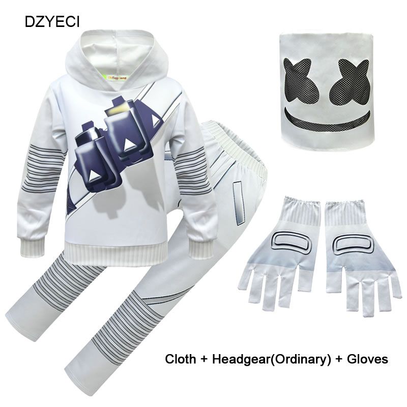 Hospitalidad metodología Distante Marshmello Fornite Disfraz Para Adolescente Juego de Cosplay Ropa Mamá Kid Mash + Sudadera Top + Hospitalidad metodología Distante Marshmello Fornite Disfraz Para Adolescente Juego de Cosplay Ropa Mamá Kid Mash + Sudadera Top +