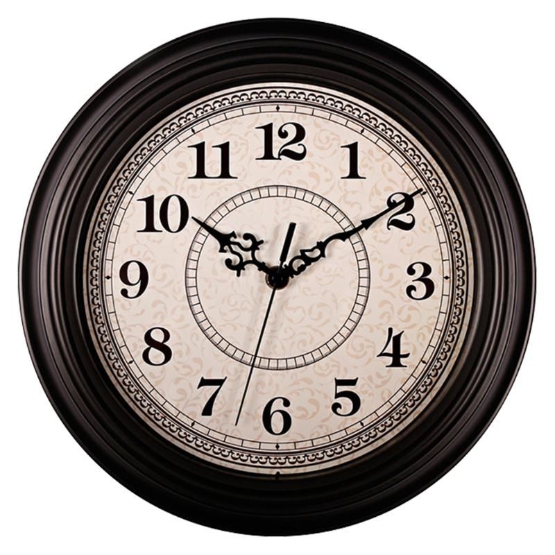 12 Inch Quartz Battery Operated Home Decor Wall Clock Non Ticking