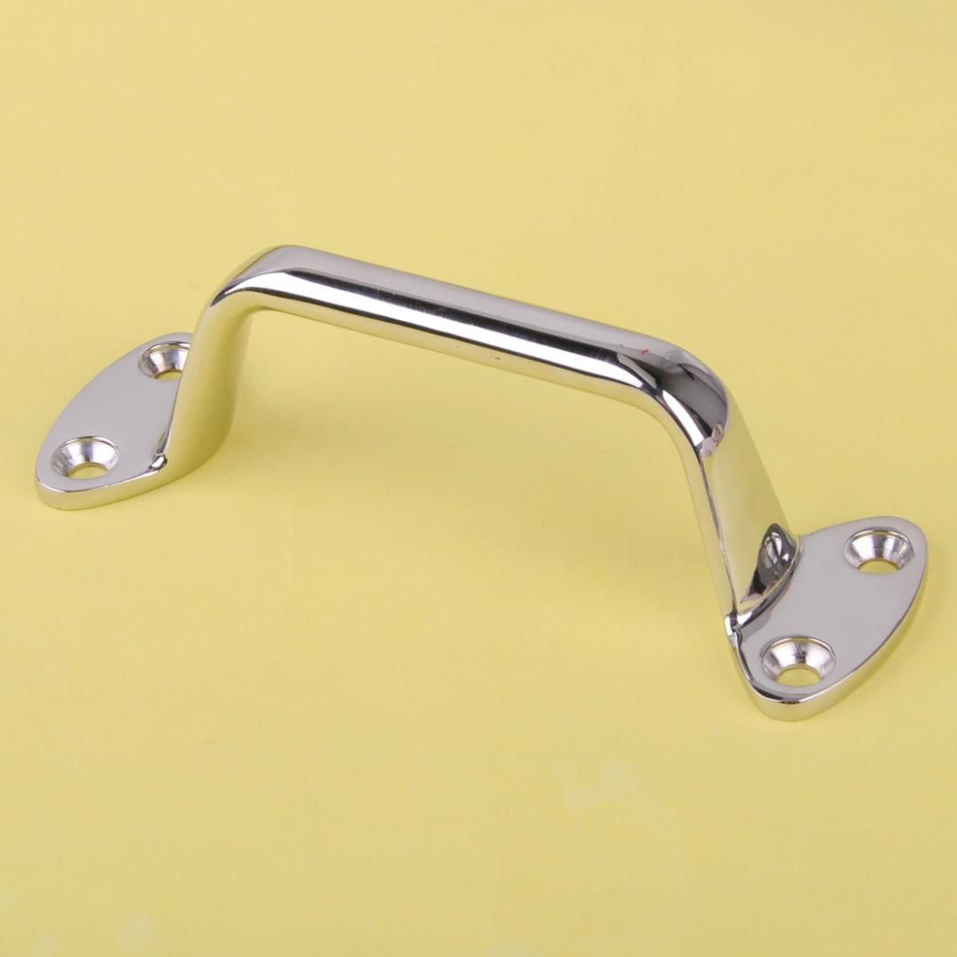 Stainless Steel 150 50mm Marine Boat Large Cleat Door Grab Handle Handrail Pull