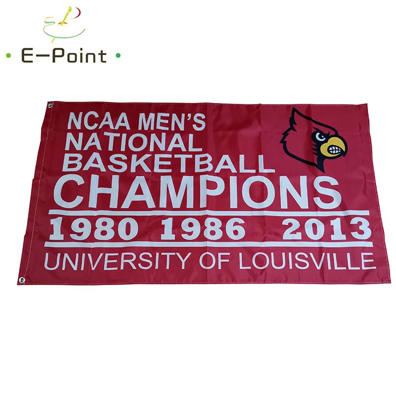2020 NCAA Louisville Cardinals Mans Basketball Champions Flag 3ft*5ft 150cm*90cm Flag Banner