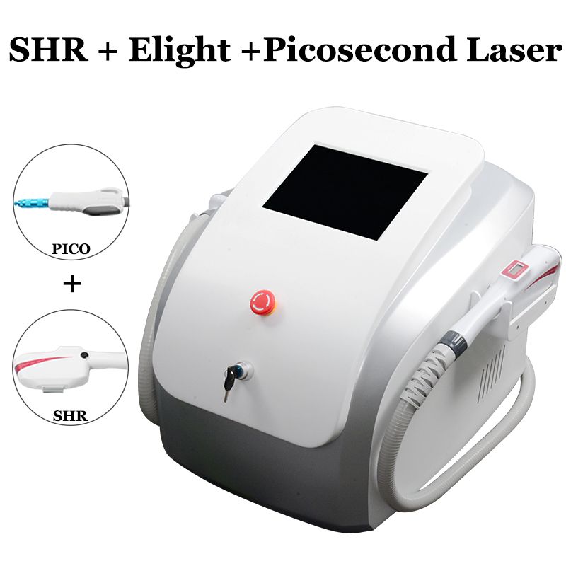 4 IN 1 Pico Laser Tattoo Removal Machine Ipl Elight Laser Hair Removal Skin Care Equipment CE