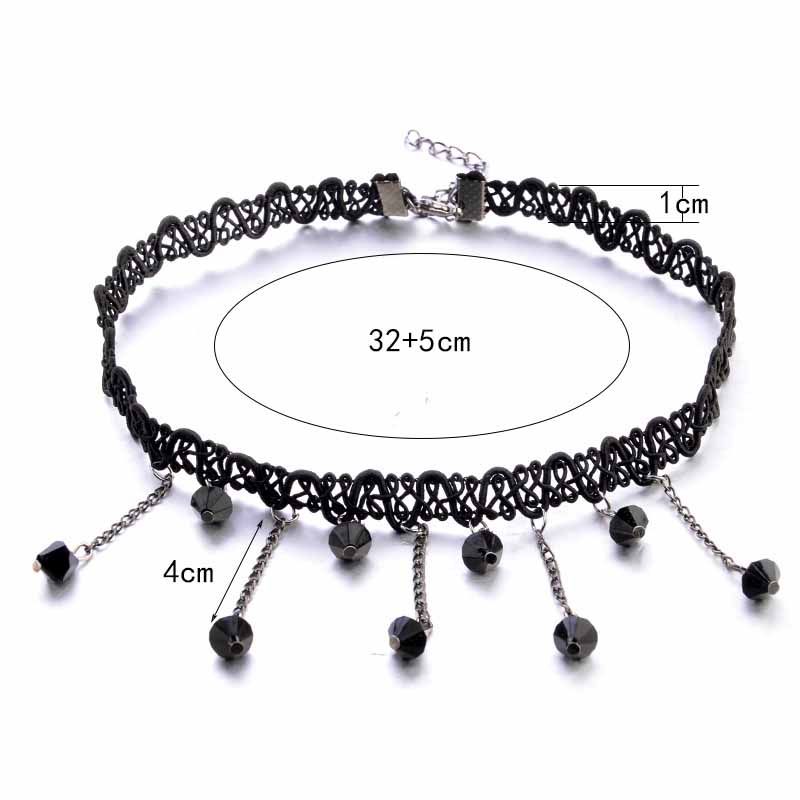 Punk Style Leather Choker Necklace for Women Girls Choker Velvet Necklace Adjustable
