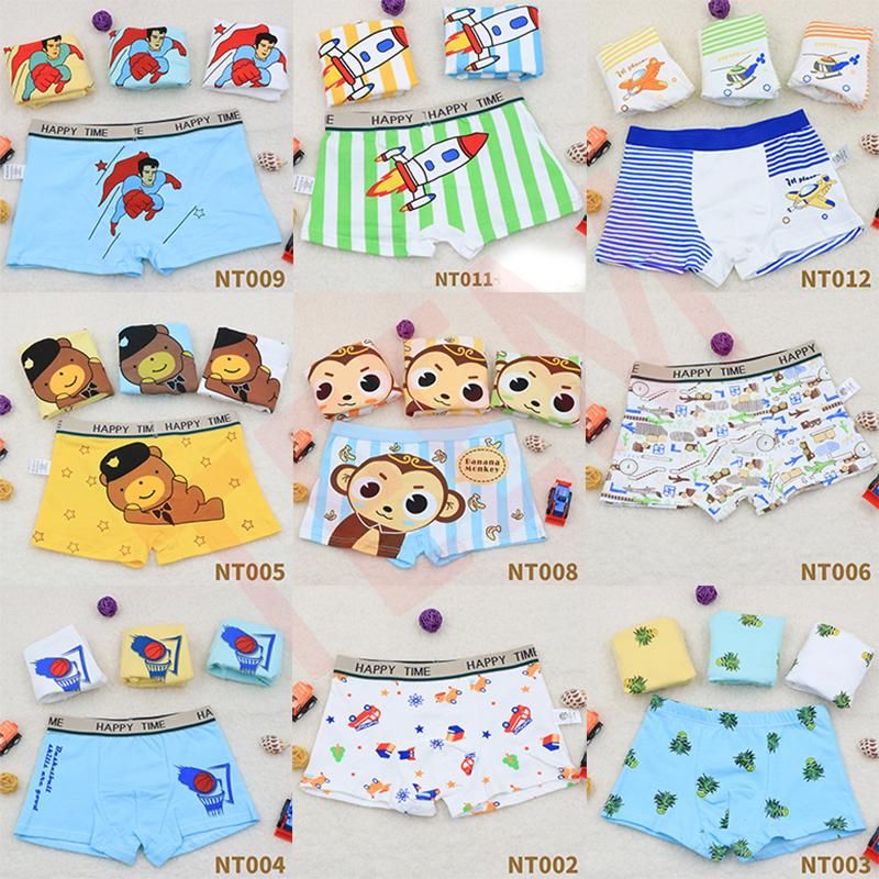 Baby Boy Underwear Boxers Underpants Kids Panties Briefs Teenagers 3-8Y 4pcs//lot