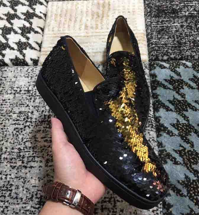 sequin boat shoes