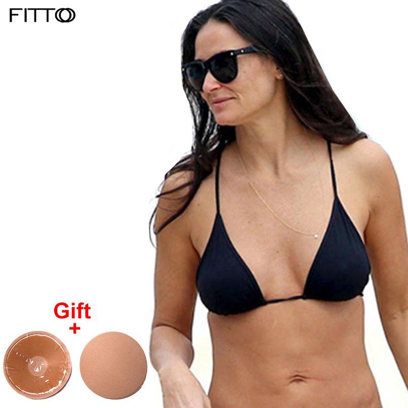 womens black bikini top