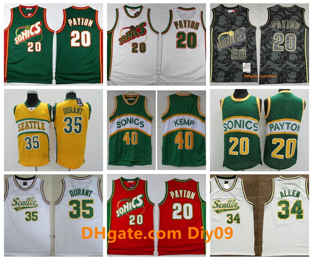 throwback seattle supersonics jersey