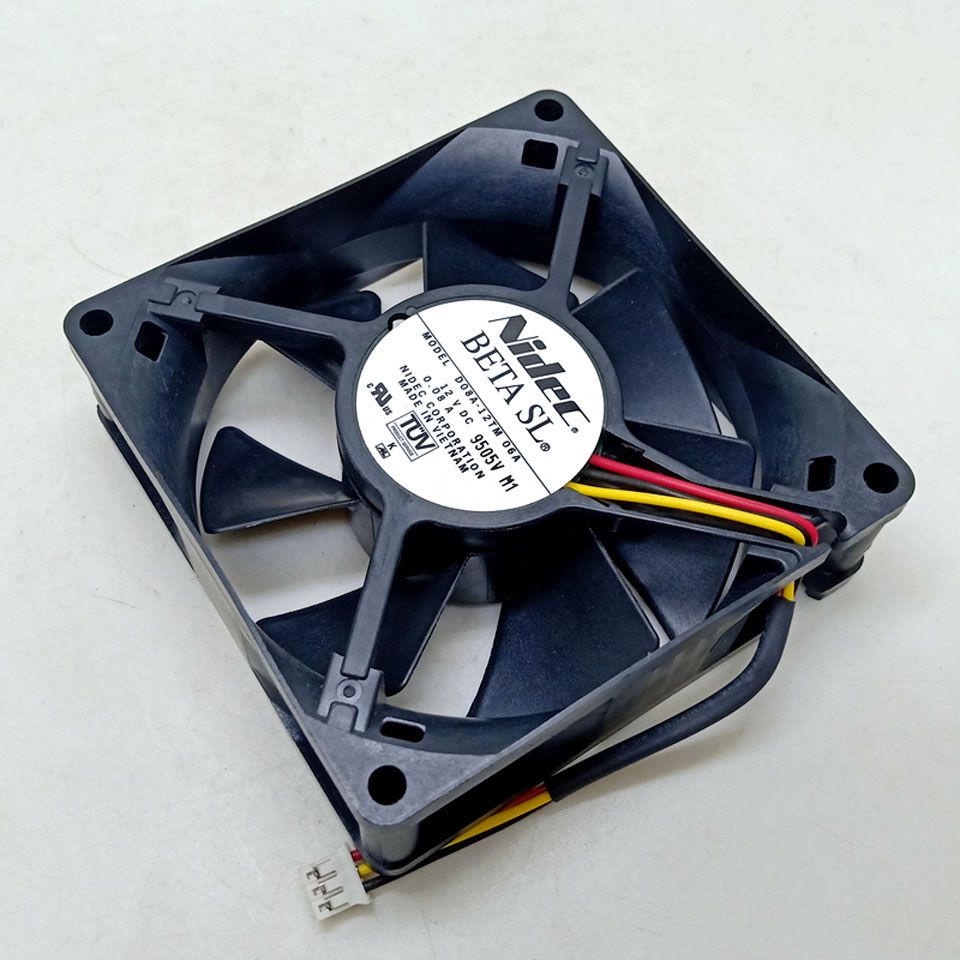 2019 For Nidec 8025 8cm 80 80 25mm 12v Dual Ball Bearing Fan D08a