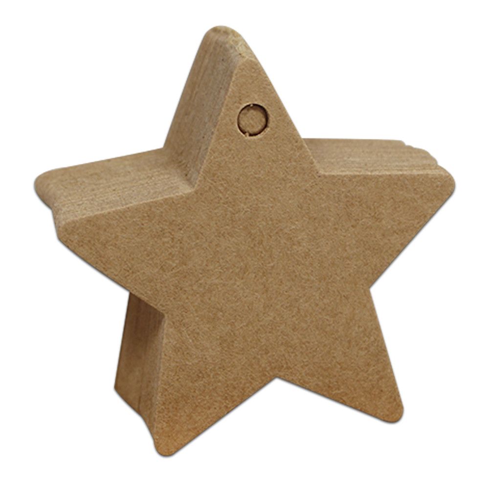 6x6cm star bruin