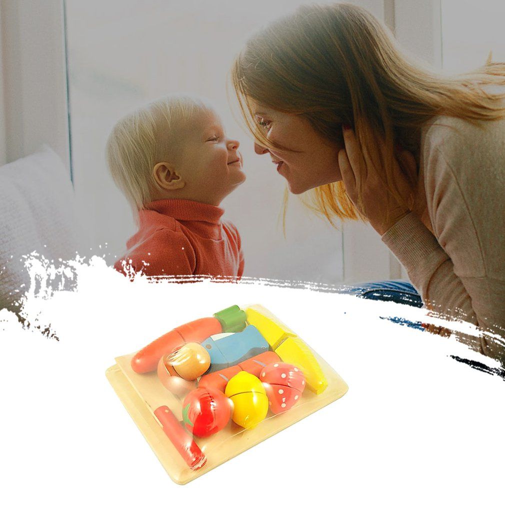 fruit vegetables velcro cutting toy set