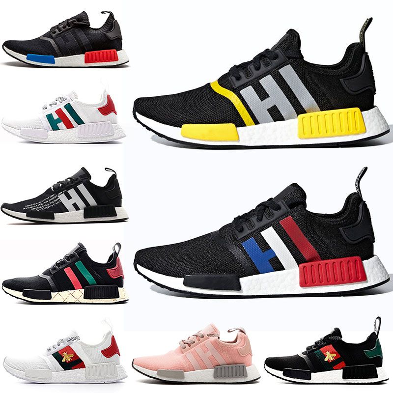 Gucci Sneaker Collection Gucci x Adidas NMD R1 Mesh Black from