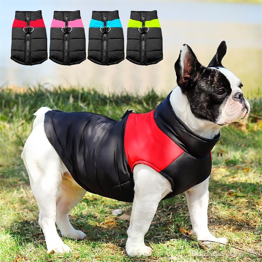 Compre Ropa Para Perros De La Pequena Mediana Grande Perros Pug Bulldog Frances Invierno Del Animal Domestico Del Perrito De Chihuahua Chaqueta De La Capa Impermeable Roupa Cachorro Mascotas A 10