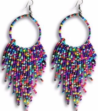 #8 Beads Tassel Earrings