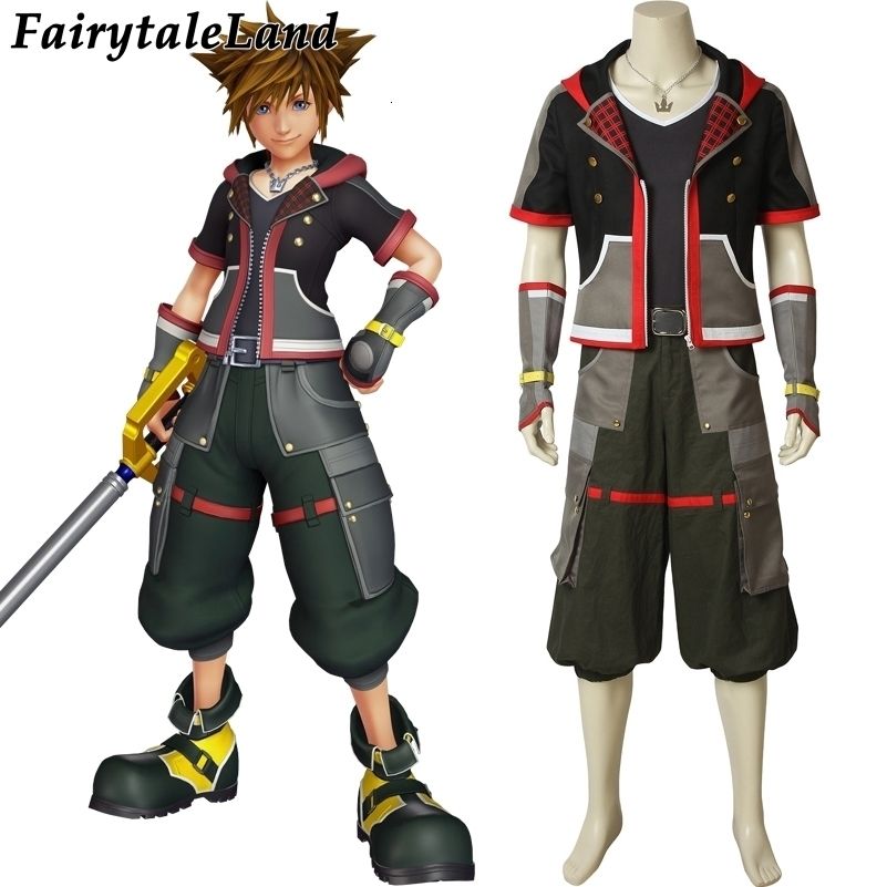 New Kingdom Hearts 3 III Sora Set Cosplay Costume