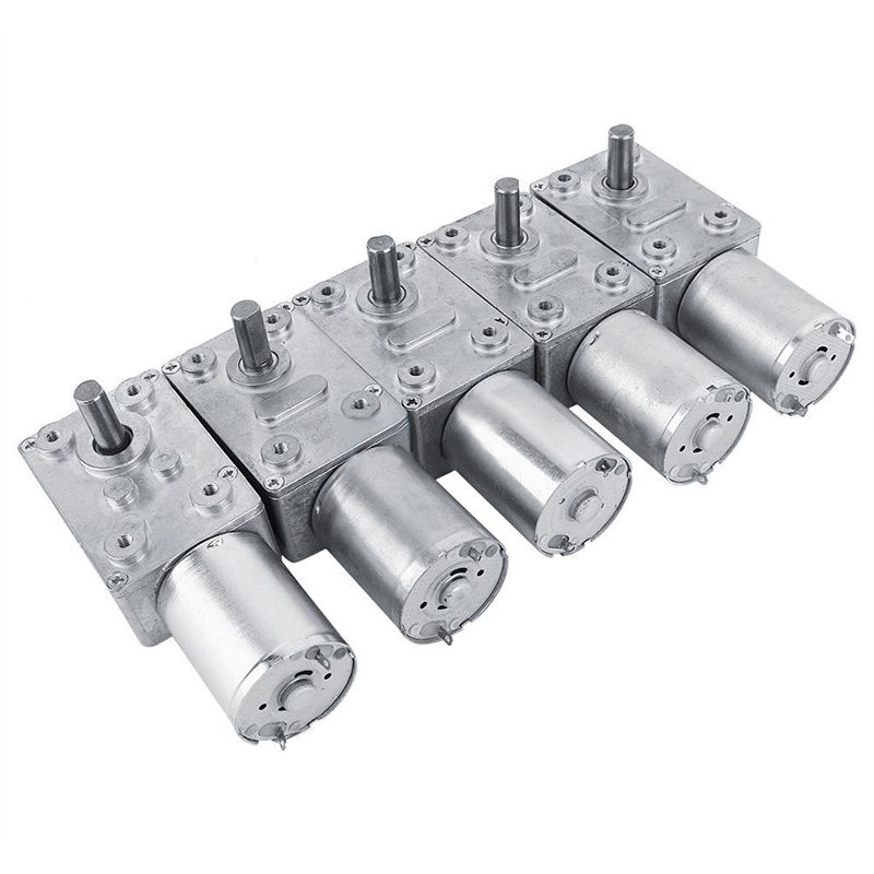 perfk Motore DC 12V Reversibile Ad Alta Coppia Turbo Motoriduttore A Vite Senza Fine Autobloccante 10RPM 