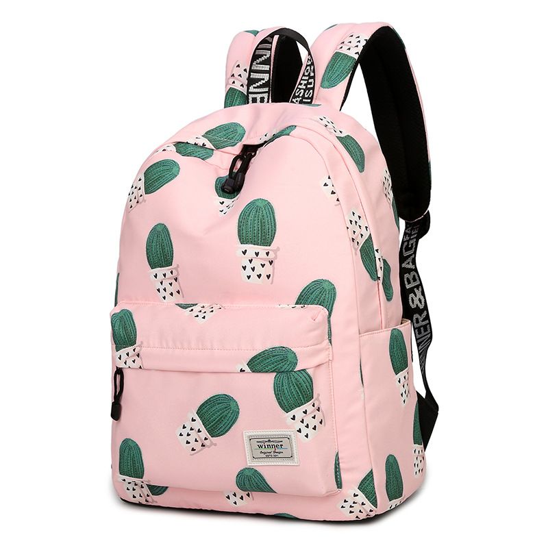 pink knapsack