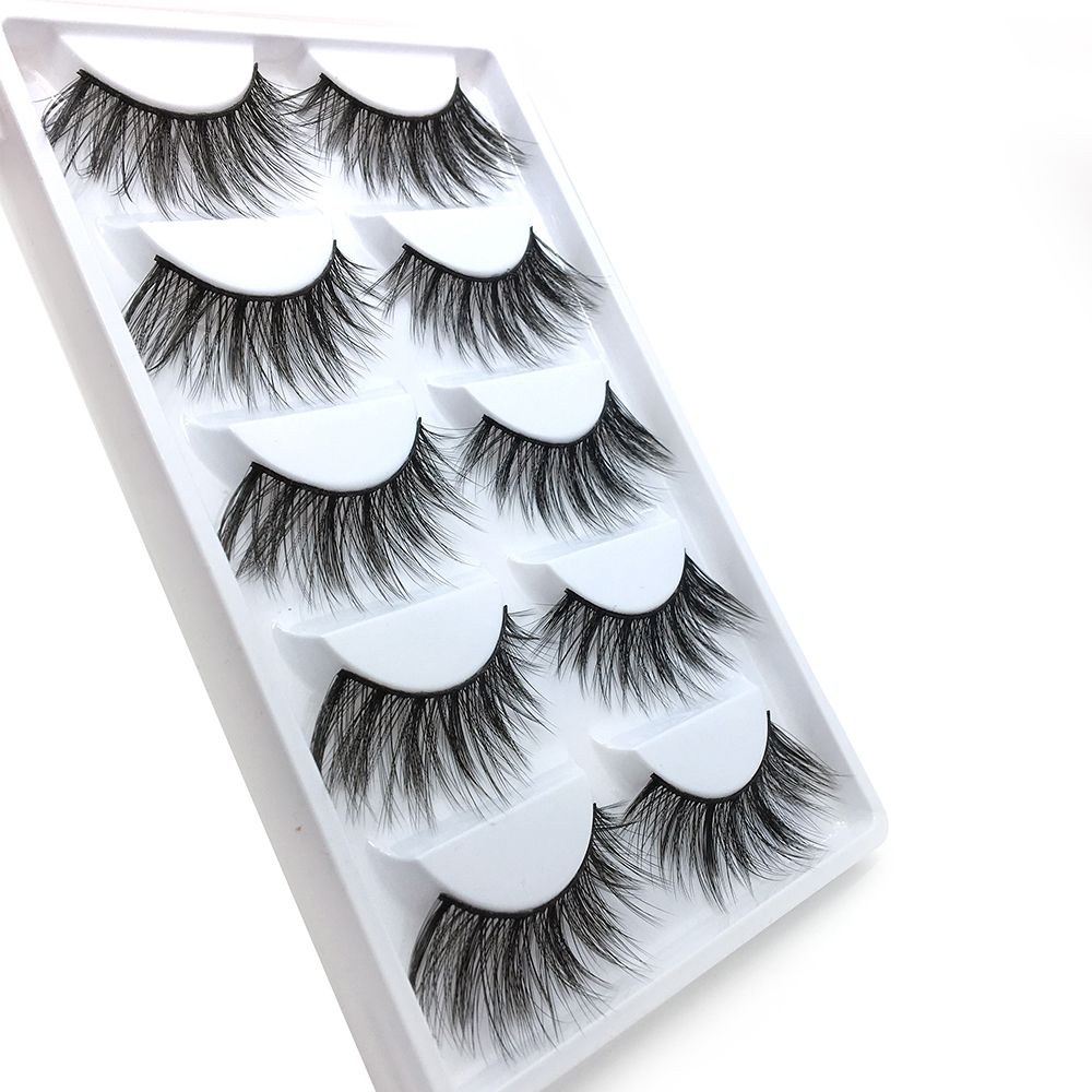WZ04 Wholesale False EyeLashes 3D Natural Long Fake Eyelashes Crossed