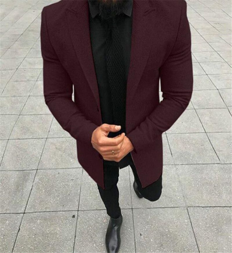Compra Diseñador De Moda Las Chaquetas Con Paneles Solo Pecho De Negocios  Del Caballero Abrigos Formales Casuales Hombres Ropa Para Hombre De Color  Sólido Barato | Entrega Rápida Y Calidad | Es.Dhgate