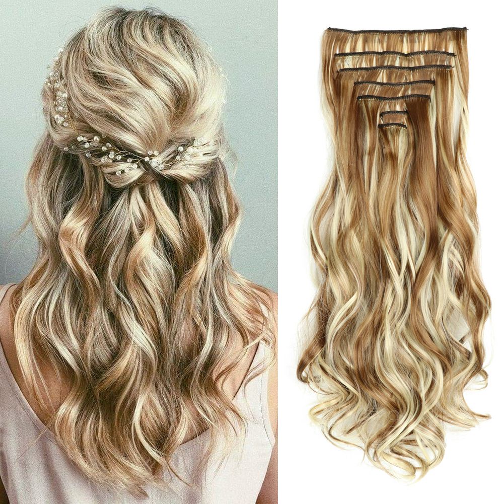 2020 H6 613 Thick To Ends Silver Ombre Hair Extensions Full Head