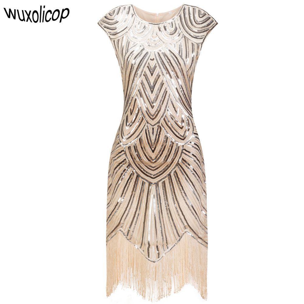 cap sleeve flapper dress