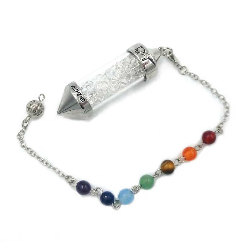 White Quartz With Seven Chakra Chain