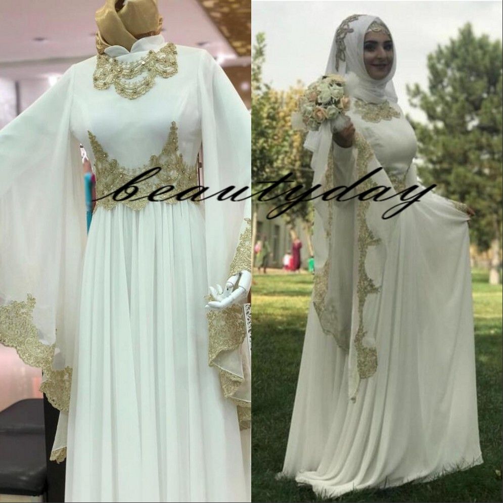 Купить Оптом 2019 Свадебные Платья Скромный Мусульманский Хиджаб ...
