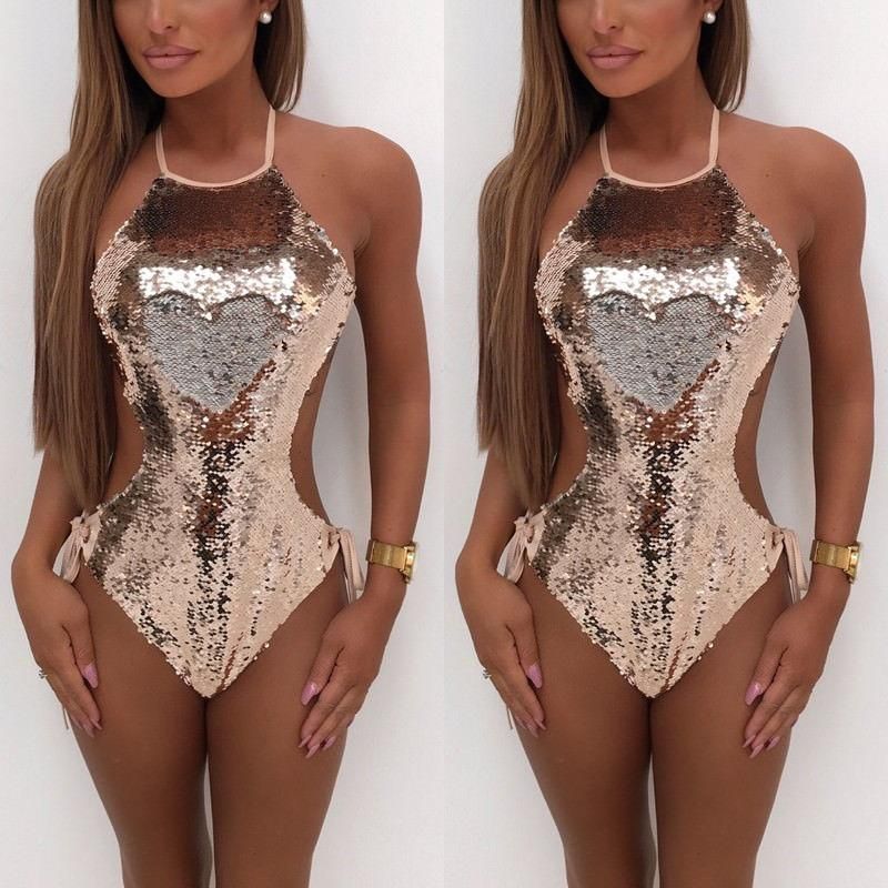 sequin swimsuit one piece