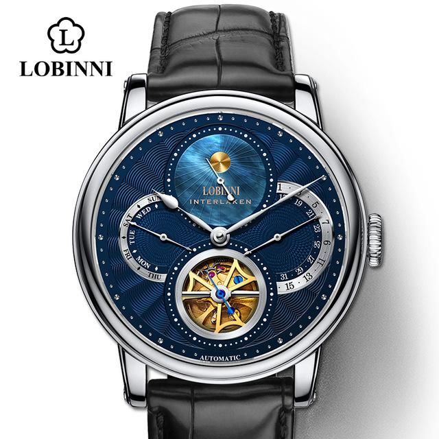 Acquistare LOBINNI Della Vigilanza Degli Uomini Automatico Oro Orologi  Meccanici Da Polso Di Moda Cinturino Sportivo Cronografo Dello Zaffiro Di  Scheletro Della Vigilanza Marchi Economico | Consegna Veloce E Qualità |  It.Dhgate