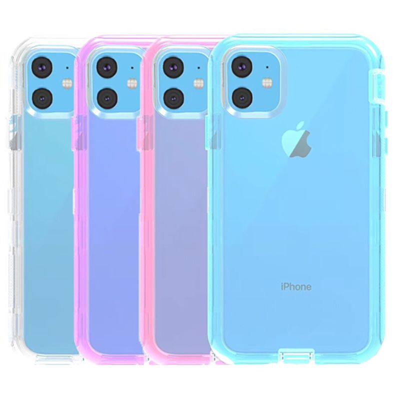 For Iphone 11 Case Clear Robot Defender Case 3in1 Heavy Duty Dual Layer Full Body Protective Cover Phone Case For Iphone 11 Pro Max Best Cell Phone Cases Top Rated Cell Phones