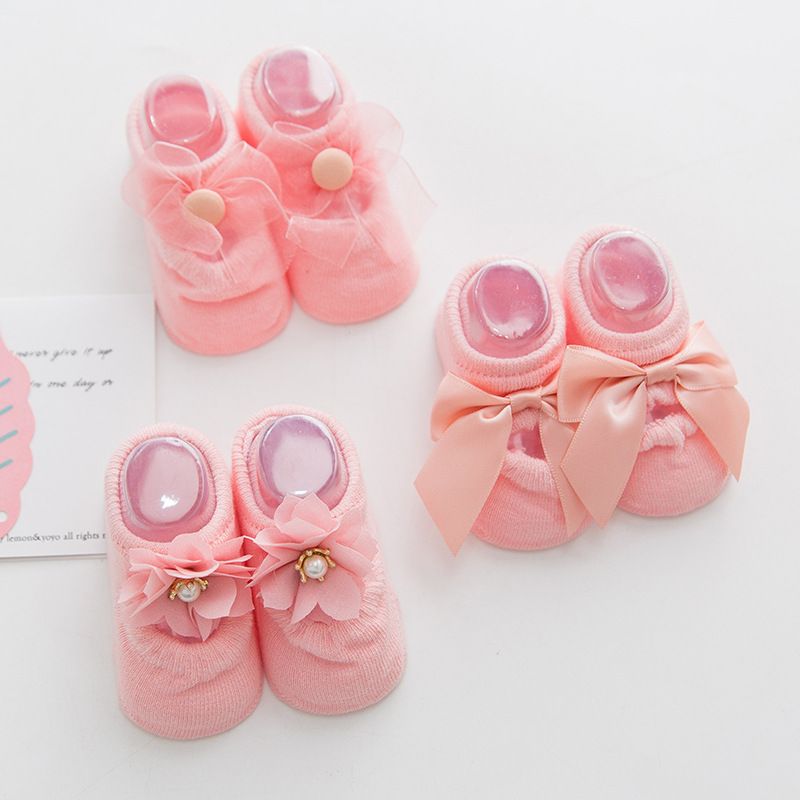 baby girl socks with bows
