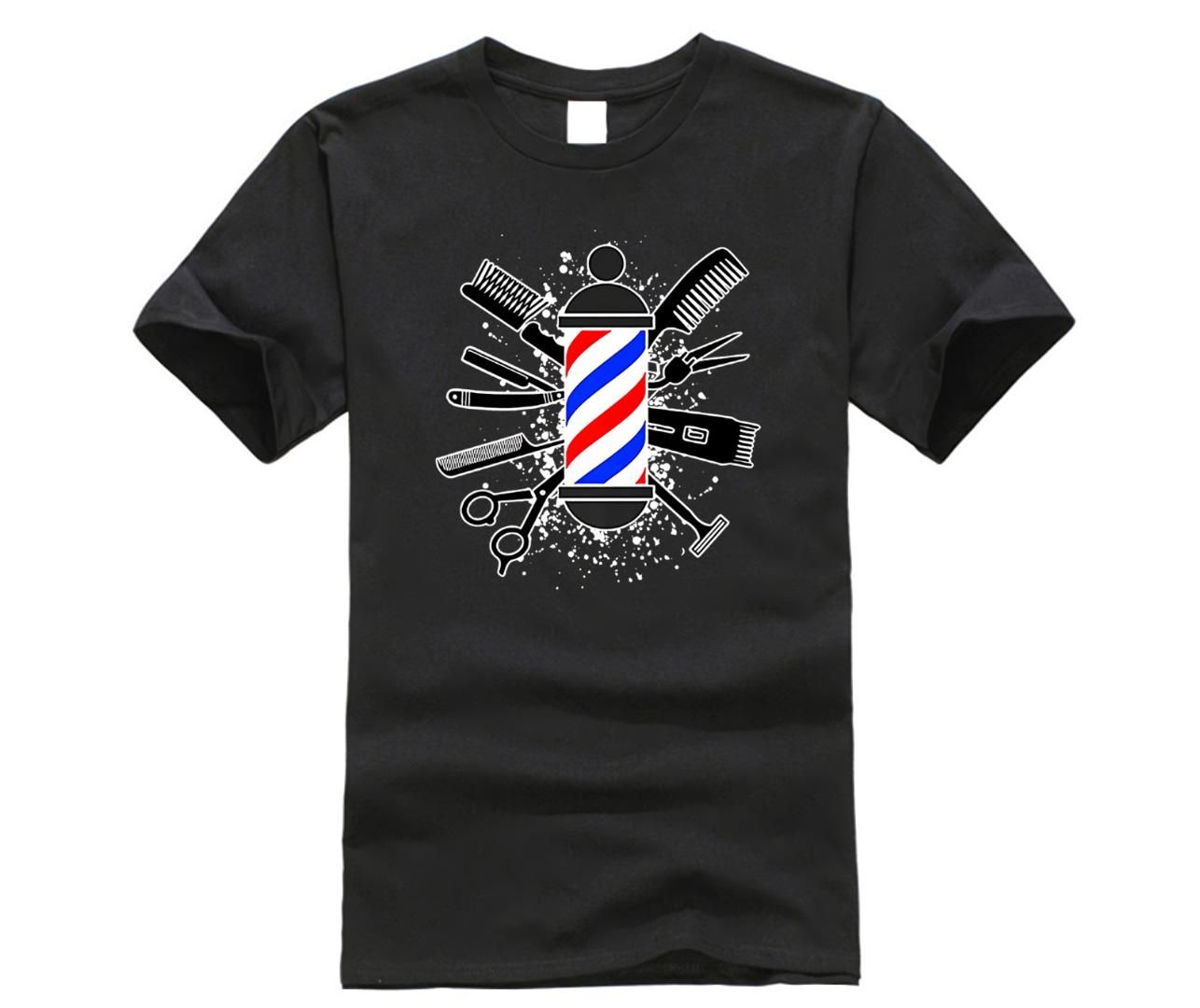 Barber Accessories Tshirt Barber Shop Hair Stylist Hairdress Men S