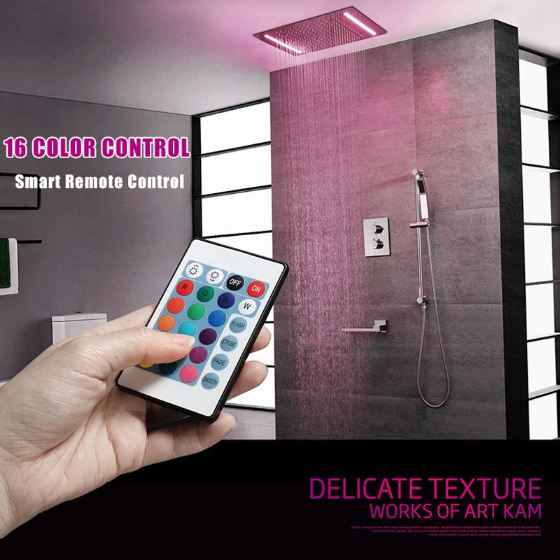 2020 500 360mm Led Shower Head Rainfall Mirror Shower Panel