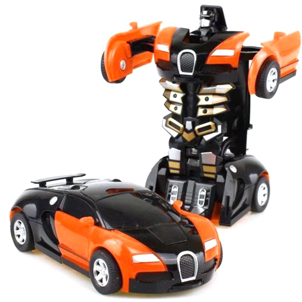 Coche que se transforma en Robot de juguete para niños  figura de acción para r 