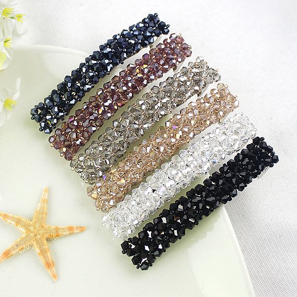 Accessories Rhinestone Headwear Hair Clips Crystal Hairgrip Triangle Hairpins
