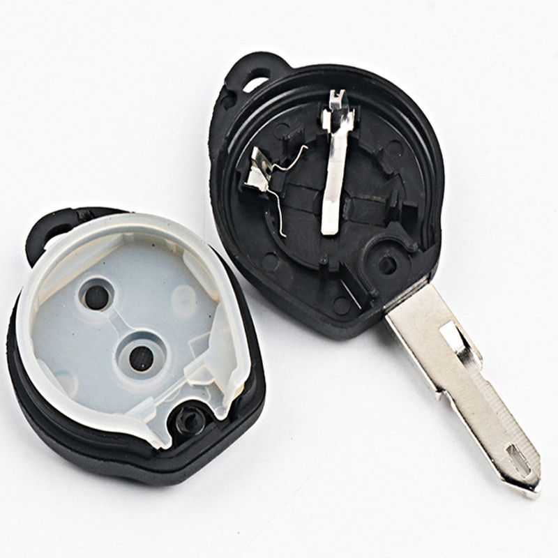 Voltear coche llave de recambio 1 botón remoto clave de caso en blanco de la cubierta forma para Peugeot 206 cortar la lámina NE73