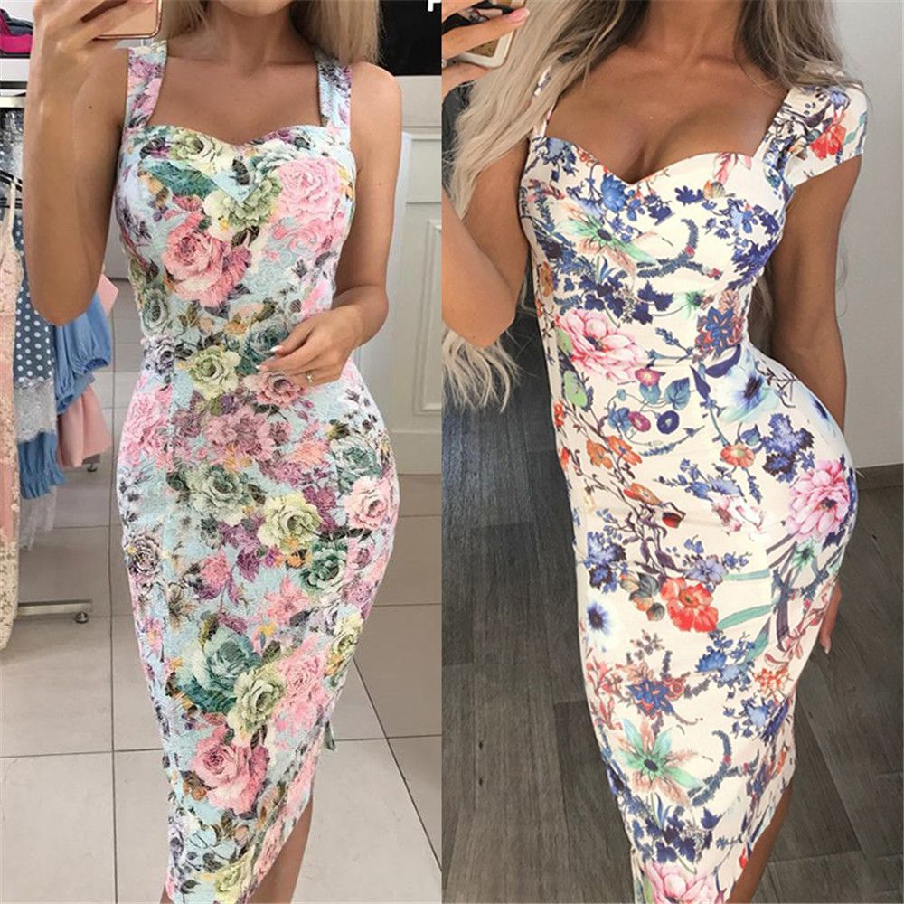 women's bandage bodycon sleeveless evening party cocktail club short mini dress