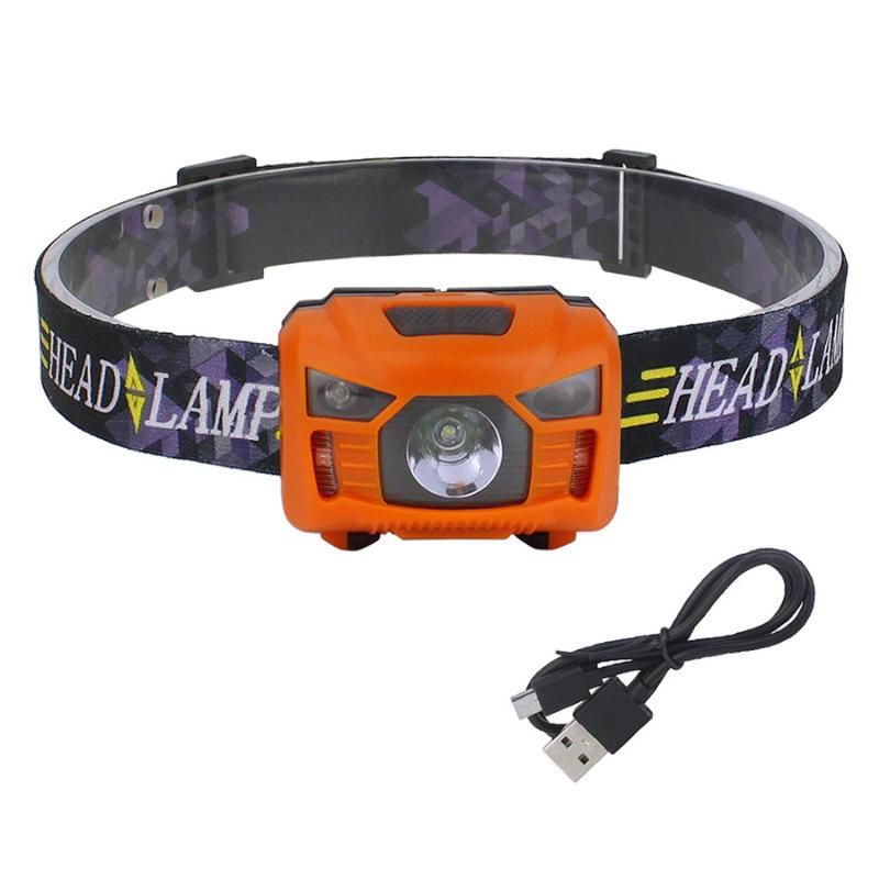 Orange Headlamp-USB